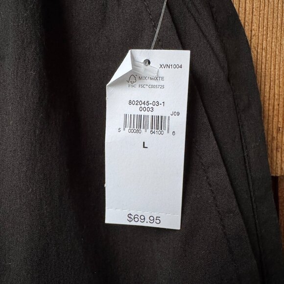 NWT GAP Black Pull On Elastic Waist Off Duty Trousers in Women's Large - Picture 6 of 9